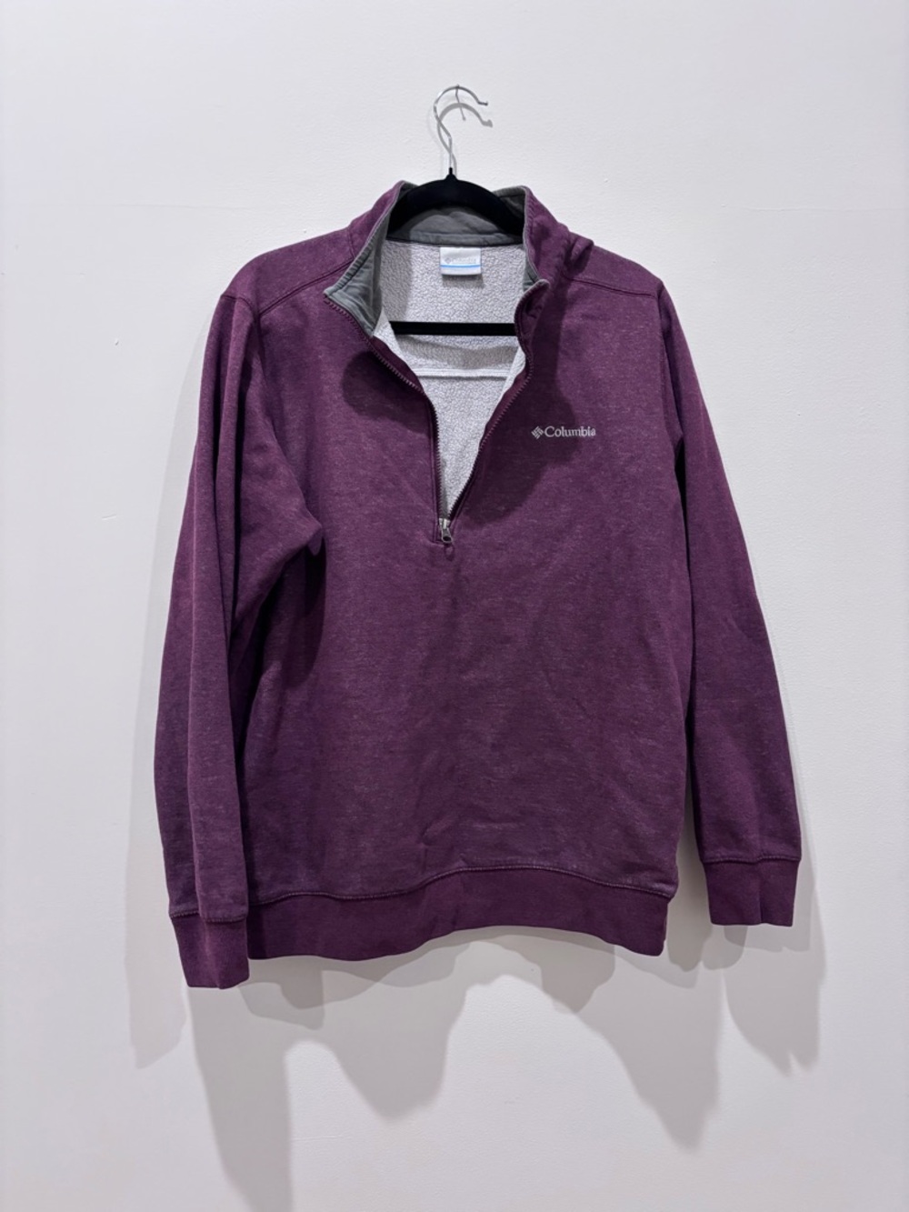 Columbia Men's Plum Half-Zip Sweater